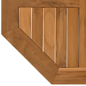 Teak Tischplatte 60x60 cm Achteckig