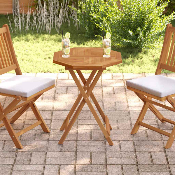 Teak Tischplatte 60x60 cm Achteckig
