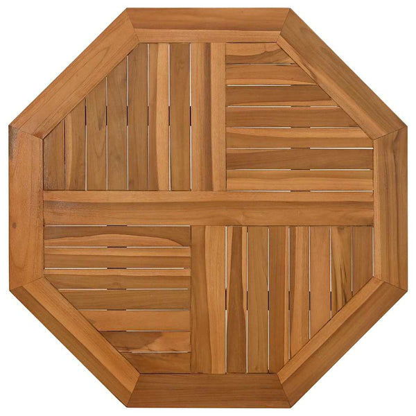 Teak Tischplatte 80x80 cm Achteckig