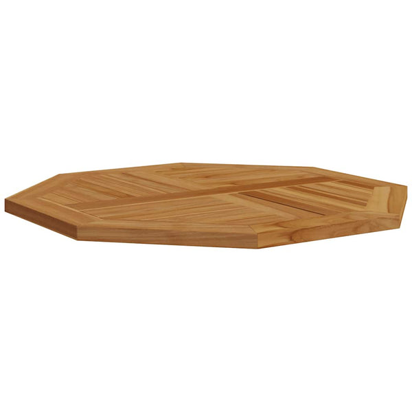 Teak Tischplatte 80x80 cm Achteckig
