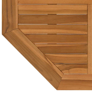 Teak Tischplatte 80x80 cm Achteckig