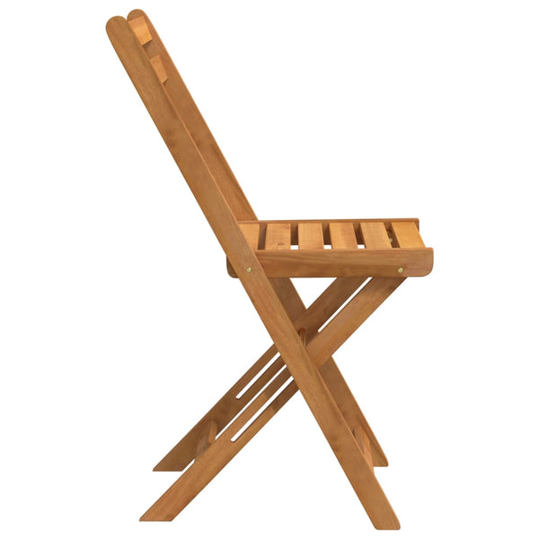 vidaXL Bistro Chairs 8 pcs. Foldable Solid Acacia Wood