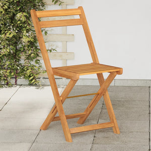 vidaXL Bistro Chairs 8 pcs. Foldable Solid Acacia Wood