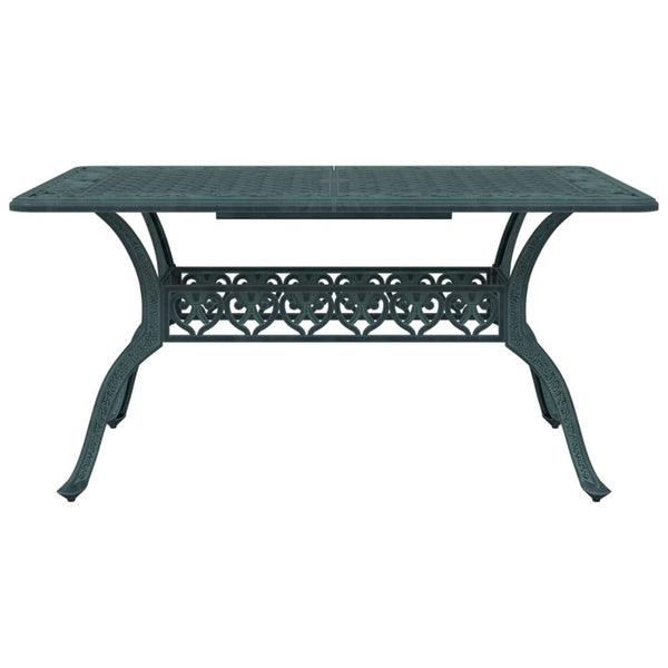 vidaXL 5-piece Garden Dining Set Green Cast Aluminum