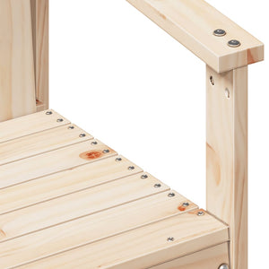 vidaXL 3-Piece Garden Lounge Set Solid Pine Wood