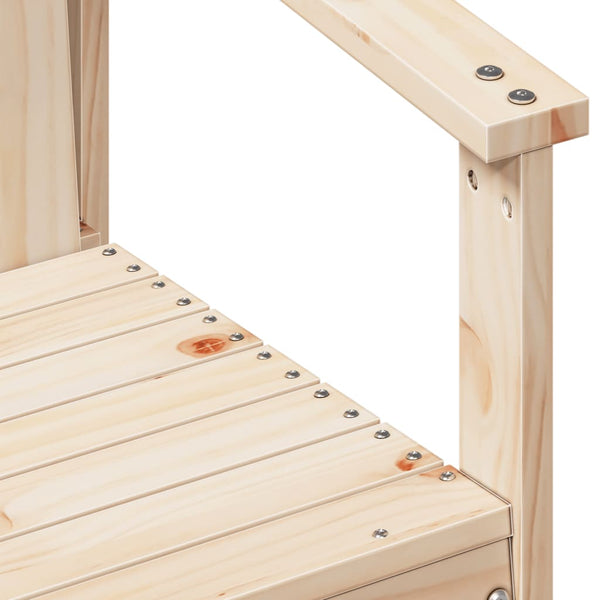 vidaXL 3-Piece Garden Lounge Set Solid Pine Wood