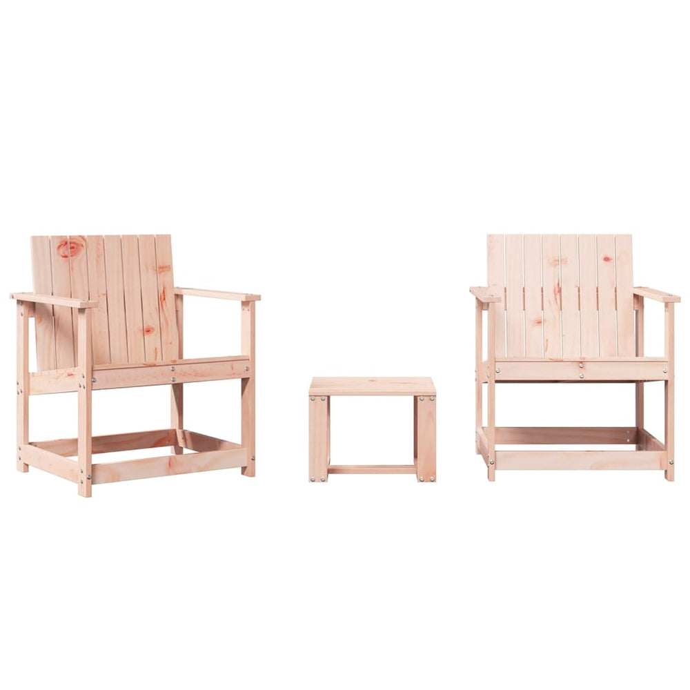 vidaXL 3-Piece Garden Lounge Set Solid Douglas Fir Wood