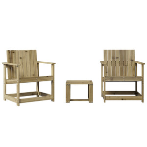 vidaXL 3-Piece Garden Lounge Set Impregnated Pinewood