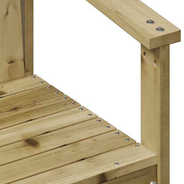 vidaXL 3-Piece Garden Lounge Set Impregnated Pinewood