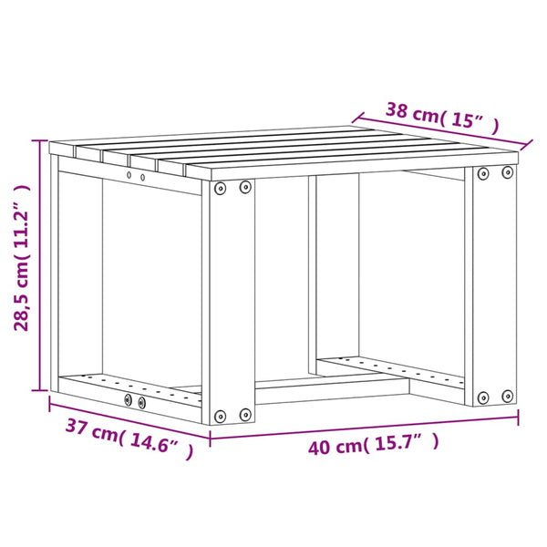 vidaXL 3-Piece Garden Lounge Set Impregnated Pinewood
