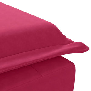 Massage Chaiselongue Weinrot Samt