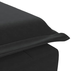 Massage Chaiselongue Schwarz Samt