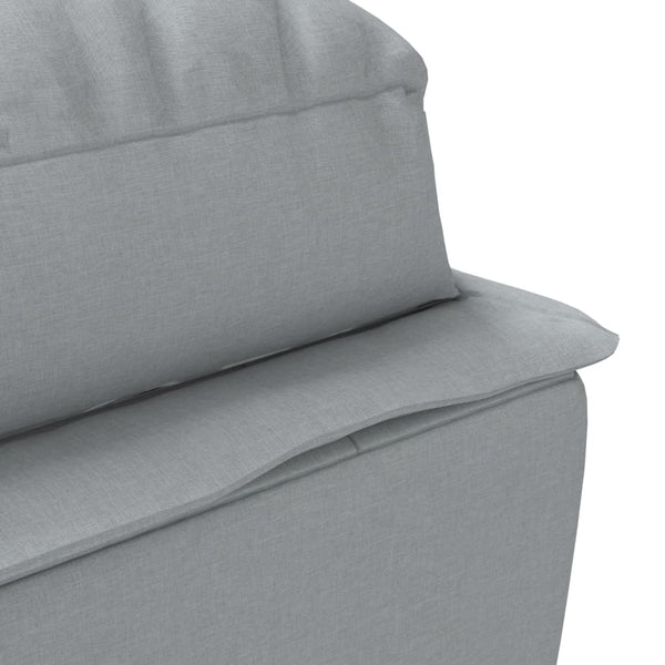 Hellgraue Chaiselongue mit Kissen