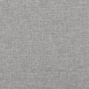 vidaXL Bed Frame without Mattress Light Grey 120x190 cm Fabric