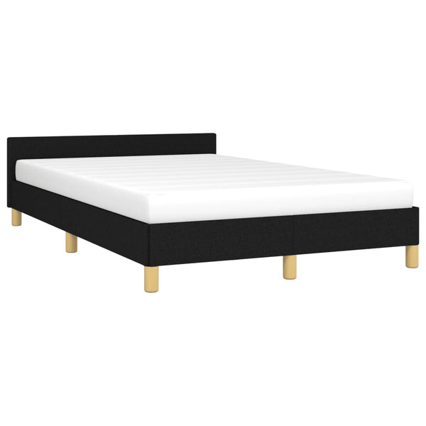 vidaXL Bed Frame Without Mattress Black 120x190 cm Fabric