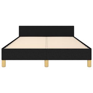 vidaXL Bed Frame Without Mattress Black 120x190 cm Fabric