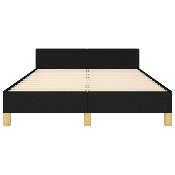 vidaXL Bed Frame Without Mattress Black 120x190 cm Fabric