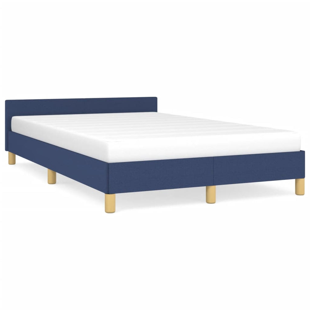 vidaXL Bed Frame without Mattress Blue 120x190 cm Fabric