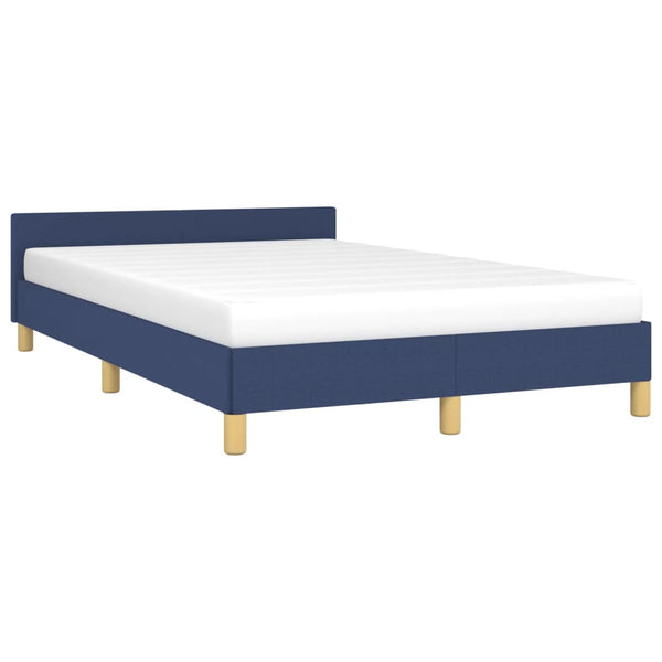 vidaXL Bed Frame without Mattress Blue 120x190 cm Fabric