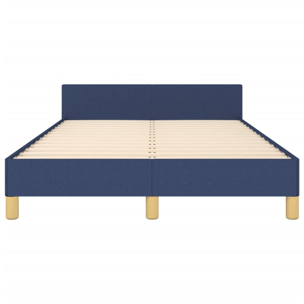 vidaXL Bed Frame without Mattress Blue 120x190 cm Fabric