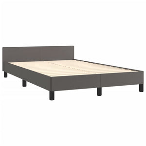 vidaXL Bed Frame Without Mattress Grey 120x190 cm Faux Leather