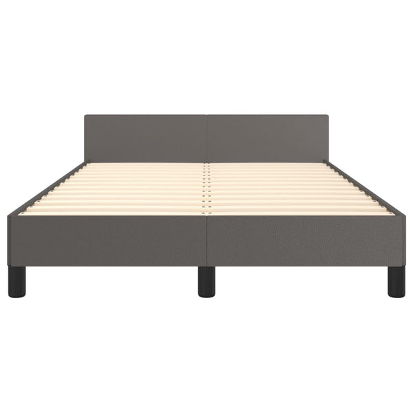 vidaXL Bed Frame Without Mattress Grey 120x190 cm Faux Leather