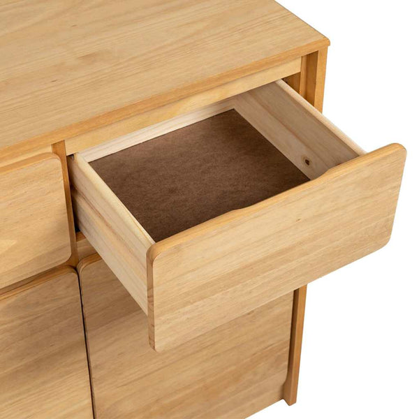 vidaXL Sideboard SAUDA Oak-Look 80x43x75.5 cm Pine Wood