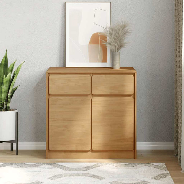 vidaXL Sideboard SAUDA Oak-Look 80x43x75.5 cm Pine Wood