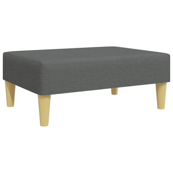 Dunkelgrauer Stoff Fußhocker 77x55 cm