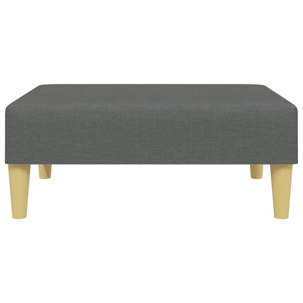 Dunkelgrauer Stoff Fußhocker 77x55 cm