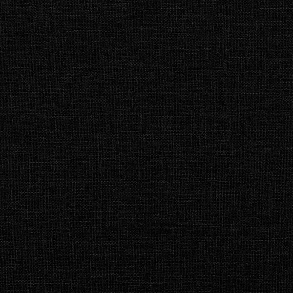 Schwarzer Stoff-Fußhocker 77x55x31 cm