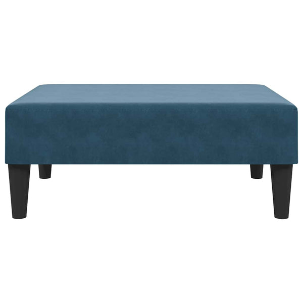 Blauer Samt Fußhocker 77x55x31 cm