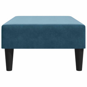 Blauer Samt Fußhocker 77x55x31 cm