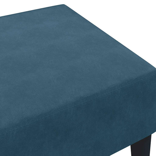 Blauer Samt Fußhocker 77x55x31 cm