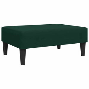 Dunkelgrüner Samt Fußhocker 77x55 cm