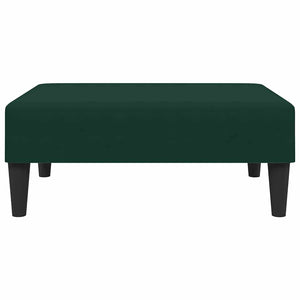 Dunkelgrüner Samt Fußhocker 77x55 cm