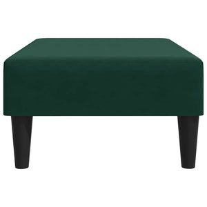 Dunkelgrüner Samt Fußhocker 77x55 cm