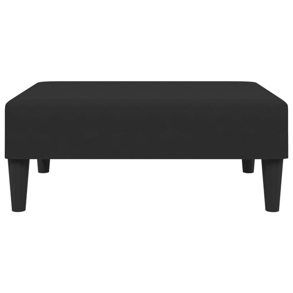 Schwarzer Samt Fußhocker 77x55x31 cm