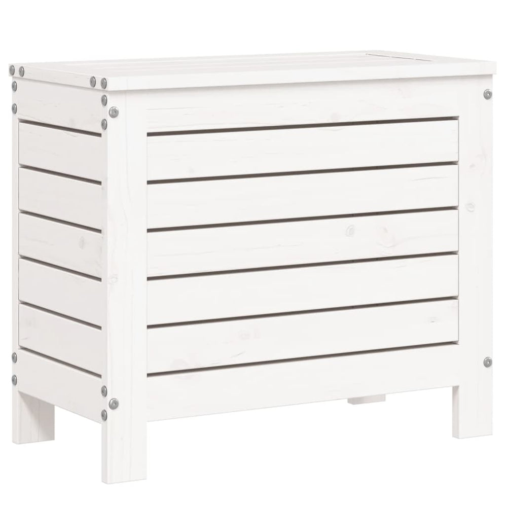 vidaXL Garden Bench White 62x31.5x52 cm Solid Pine Wood