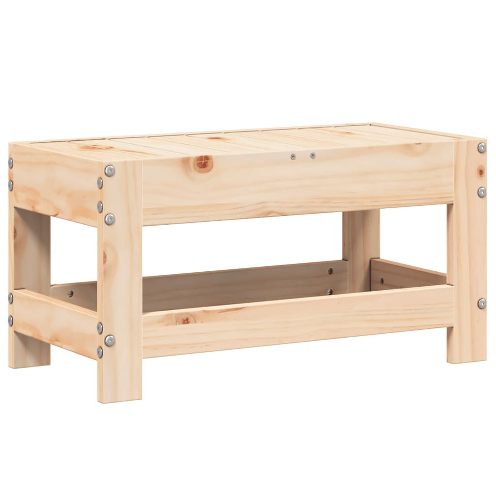 vidaXL Garden Stool 62x30x32 cm Solid Pine Wood
