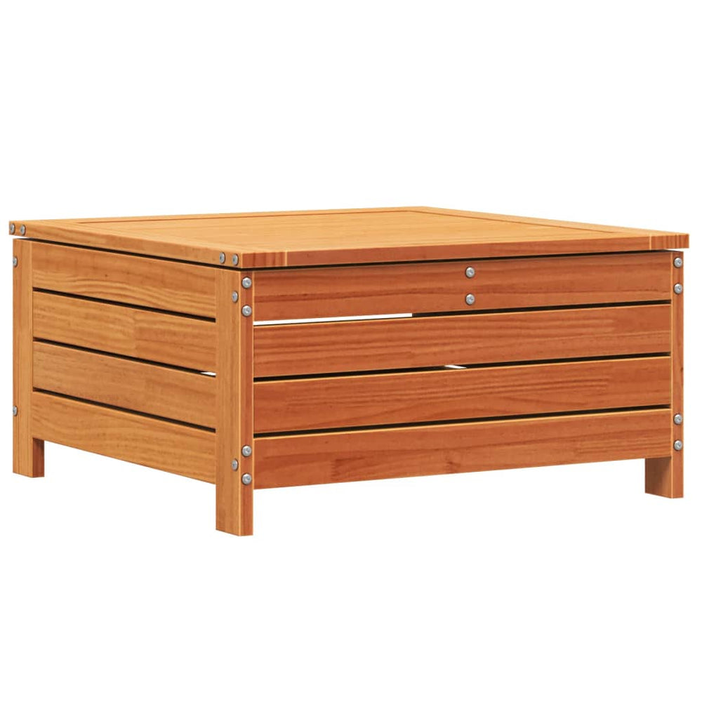vidaXL Garden Stool Wax Brown 62x63.5x32 cm Solid Pine Wood