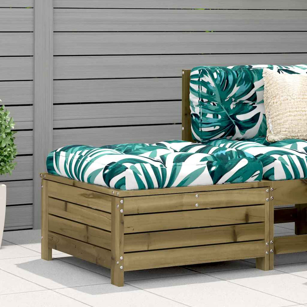 vidaXL Garden Stool 62x63.5x32 cm Impregnated Pine Wood