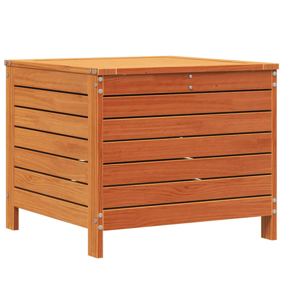 vidaXL Garden Stool Waxed Brown 62x63.5x53.5 cm Solid Pine Wood