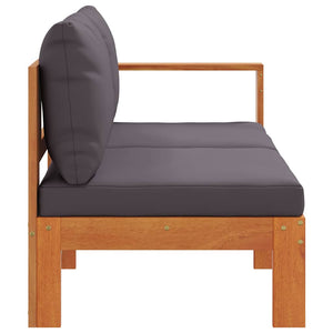 Akazie Gartensofa 2-Sitzer mit Armlehne