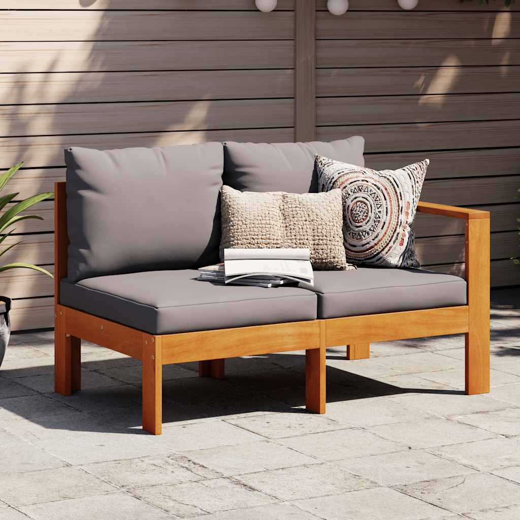 Akazie Gartensofa 2-Sitzer mit Armlehne