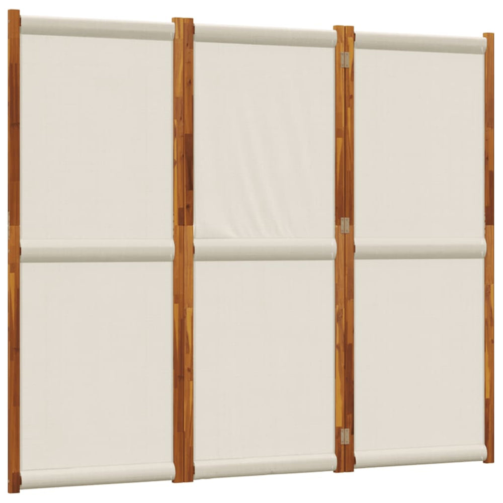vidaXL 3-Panel Room Divider Light Gray 210x180 cm