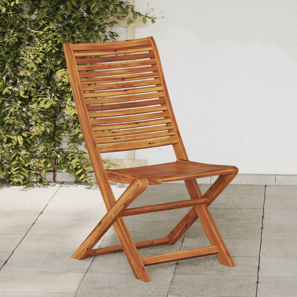 Klappbare Gartenstühle 2er Set Akazie
