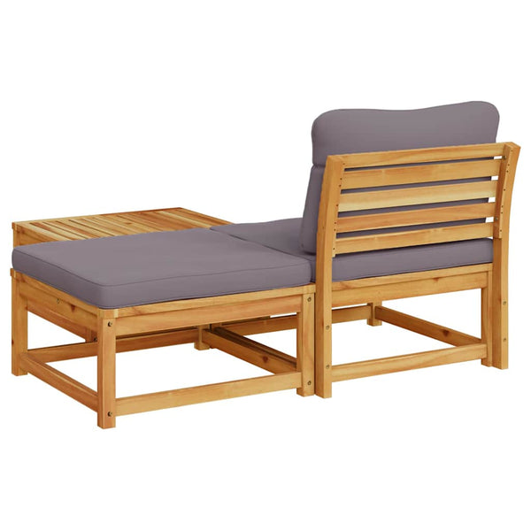 vidaXL 3-Piece Garden Lounge Set with Cushions Solid Acacia Wood