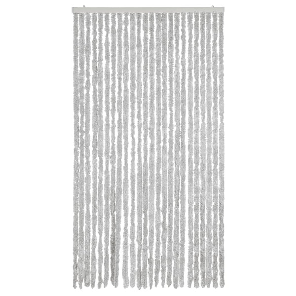 vidaXL Chenille Fly Curtain Grey 100x220 cm