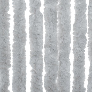vidaXL Chenille Fly Curtain Grey 100x220 cm